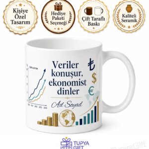 Ekonomiste Hediye Kupa Para Politikası Enflasyon Piyasa Analizi Küresel Ekonomi Bardak
