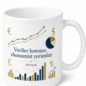 Ekonomiste Hediye Para Politikası Makro Ekonomi Piyasa Analizi Baskılı Kupa Bardak