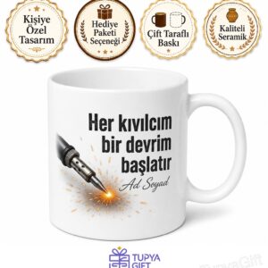Elektronik Mühendisine Hediye Lehim Kıvılcım Etkili Baskılı Kupa Bardak