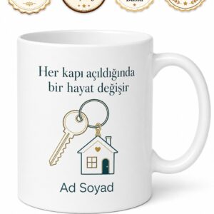 Emlak Danışmanı Hediye Kupa Bardak Hayalinizdeki Evi Bulan Özel Tasarım