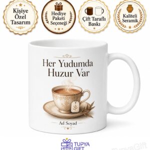 English Breakfast Çayı İçenlere Sütlü Çay Sabah Kupası Özel Tasarım Hediye Bardak