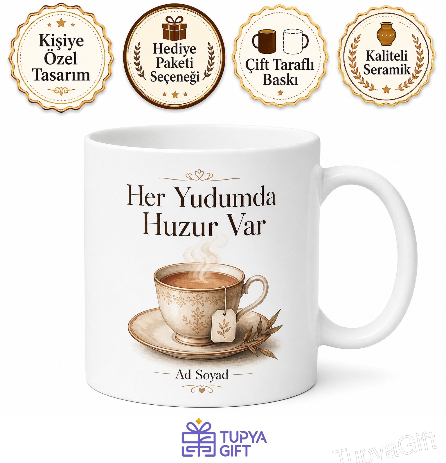English Breakfast Çayı İçenlere Sütlü Çay Sabah Kupası Özel Tasarım Hediye Bardak