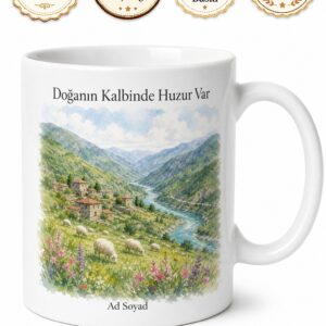 Erzurum Uzundere Çoruh Vadisi Yöresel Yaşam Doğal Kaynaklar Kupa Bardak Hediye