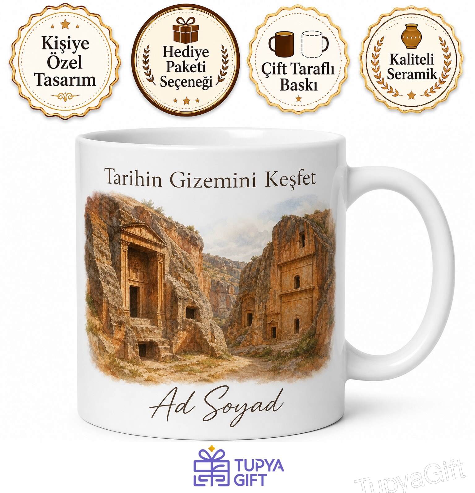 Eskişehir Frig Vadisi Yazılıkaya Tarihi Gizem Keşif Yolculuğu Kupa Bardak Hediye