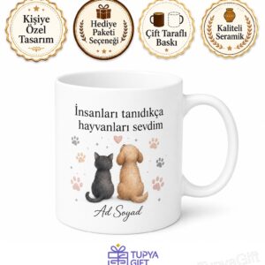 Evcil Hayvanından Başka Kimseyi Sevmeyenlere Yalnızlık Kupası Hediye Bardak