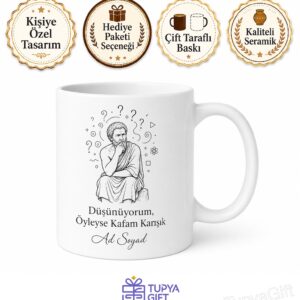Felsefe Tartışmalarında Kafası Karışan Düşünüre Varlık Sorgusu Kupası Hediye