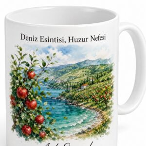 Giresun Piraziz Karadeniz Sahili Elma Bahçeleri Deniz Esintisi Kahve Kupası Hediye
