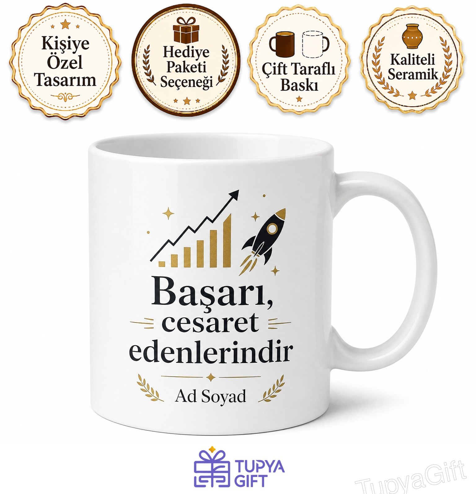 Girişimciye Startup Ruhu Risk Alma Yatırımcı Sunumu Kendi İşinin Patronu Kupa Hediye