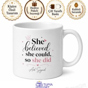 Girl Boss Baskılı Kız Patron İngilizce Kupa Bardak Hediye Motivasyon