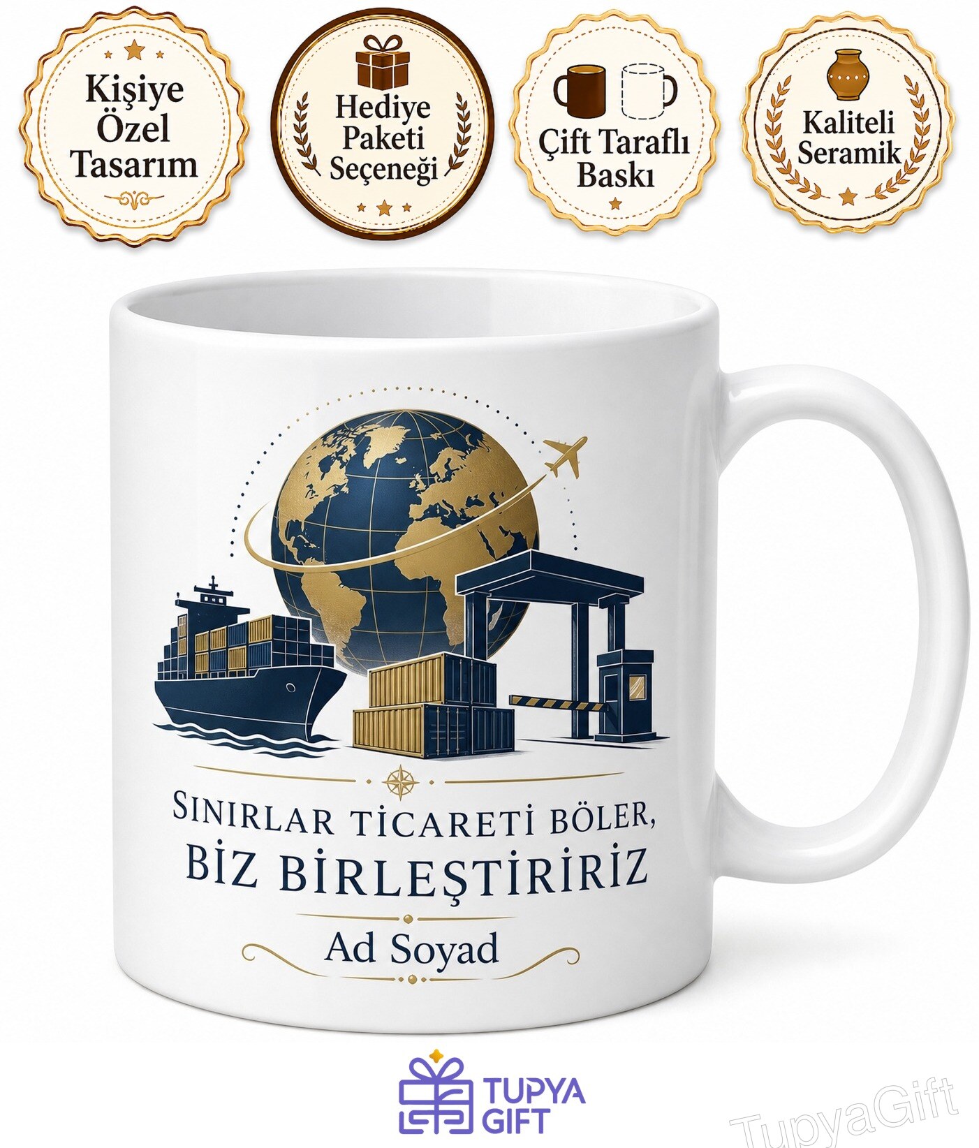 Gümrük Günü Sınır Kapısında Bekleyenlere Uluslararası Ticaret Kupa Bardak Hediye