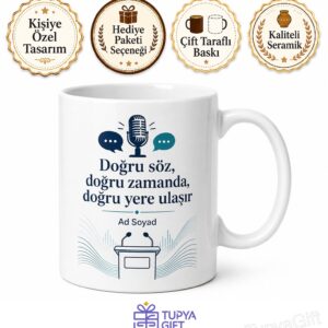 Halkla İlişkiler Uzmanına Hediye Kriz İletişimi Kurumsal İmaj Baskılı Kupa Bardak