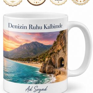 Hatay Samandağ Titus Tüneli Çevlik Sahili Keldağ Manzarası Deniz Ruhu Kupa Bardak Hediye