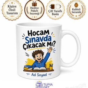 Hocam Sınavda Çıkacak Mı Esprili Öğrenci Kupa Bardak Komik Hediye