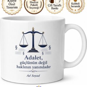 Hukukun Üstünlüğü Adalet Teorisi Kanun Maddeleri İnsan Hakları Kupa Bardak Hediye
