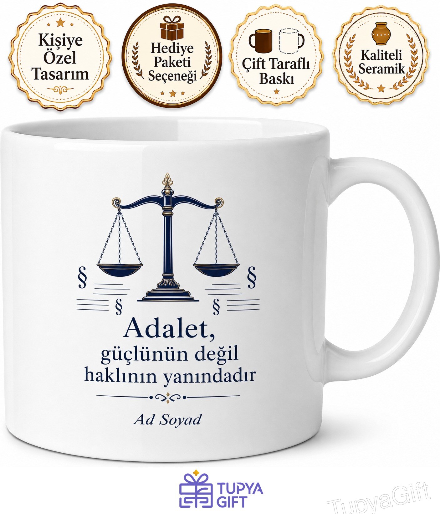 Hukukun Üstünlüğü Adalet Teorisi Kanun Maddeleri İnsan Hakları Kupa Bardak Hediye