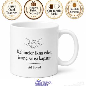 İkna Kabiliyeti Yüksek Satış Temsilcisi Hediye Seramik Kupa Bardak