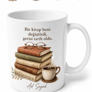 İmza Günü Bekleyenlere Favori Yazar Kitap Kurdu Hediye Kupa Bardak