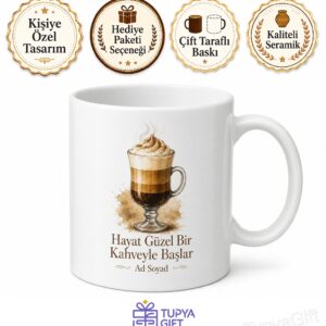 Irish Coffee İçenlere İrlanda Kahvesi Kupa Bardak Özel Tasarım Hediye
