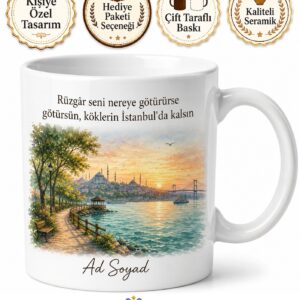 İstanbul Avcılar Sahil Parkı Küçükçekmece Gölü Üniversite Gençlik Hediye Kupa Bardak