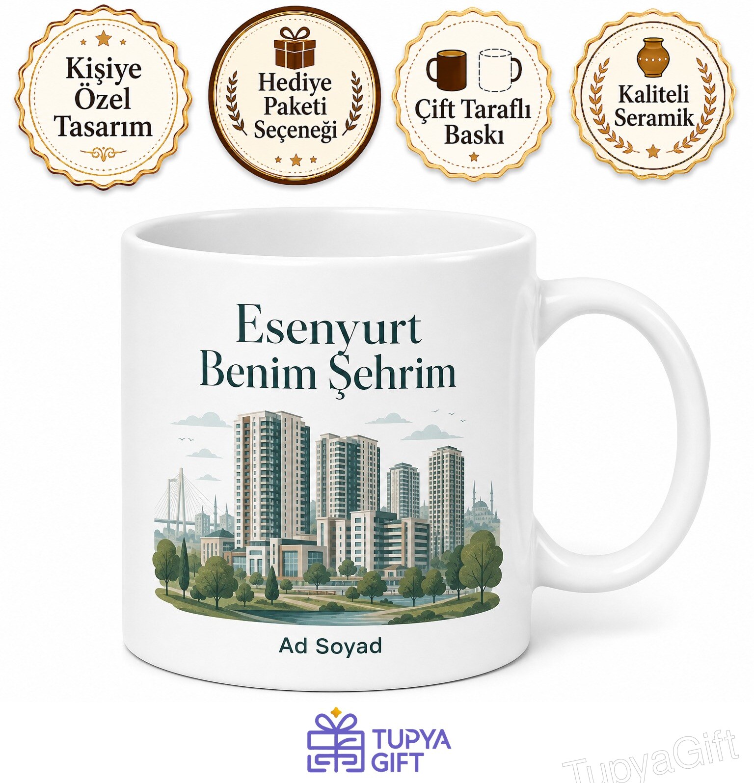 İstanbul Esenyurt Şehir Parkları Kozmopolit Yaşam Modern Konutlar Kupa Bardak Hediye