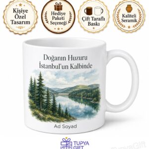 İstanbul Sultangazi Kent Ormanı Alibey Barajı Mimar Sinan Kupa Bardak Hediye