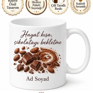 Kakao Çekirdeği Toz Kakao Çikolata Yapımı Tatlı Krizi Kupa Bardak Hediye