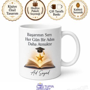 Karne Hediyesi Takdir Belgesi Alan Çalışkan Öğrenci Kupası Bardak Hediye