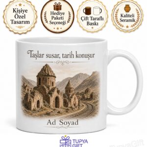 Kars Digor Beş Kilise Tekor Vadisi Tarihi Kalıntılar Doğu Ekspresi Yolu Kahve Kupa Bardak Hediye