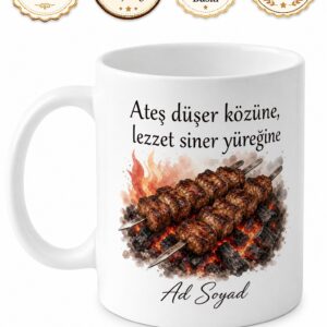 Kebapçıya Hediye Urfa Adana Lezzeti Köz Ateşi Şiş Ocakbaşı Sohbeti Kupa Bardak