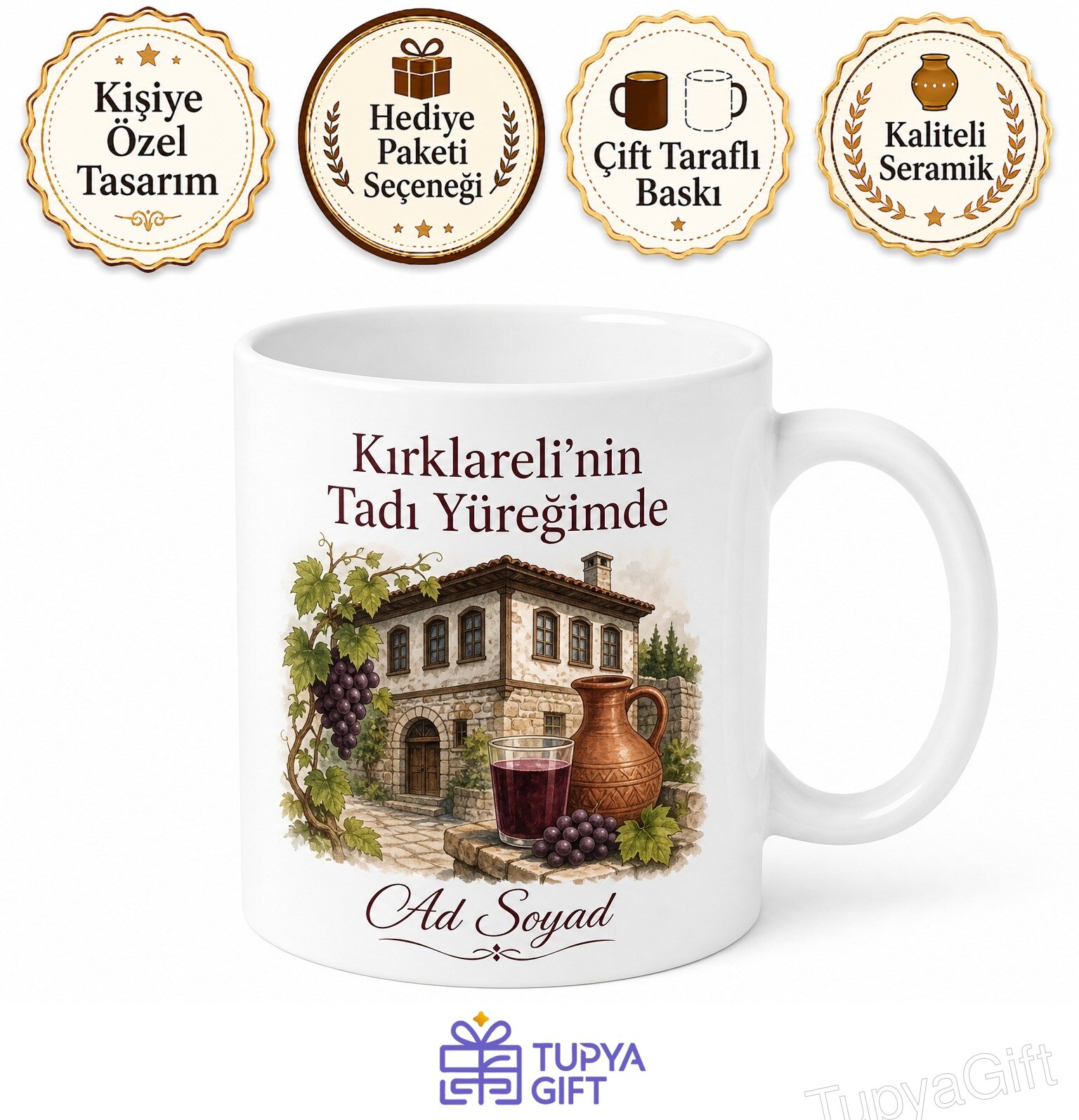Kırklareli Merkez Yayla Mahallesi Ali Rıza Efendi Kültür Evi Hardaliye Kupa Hediye