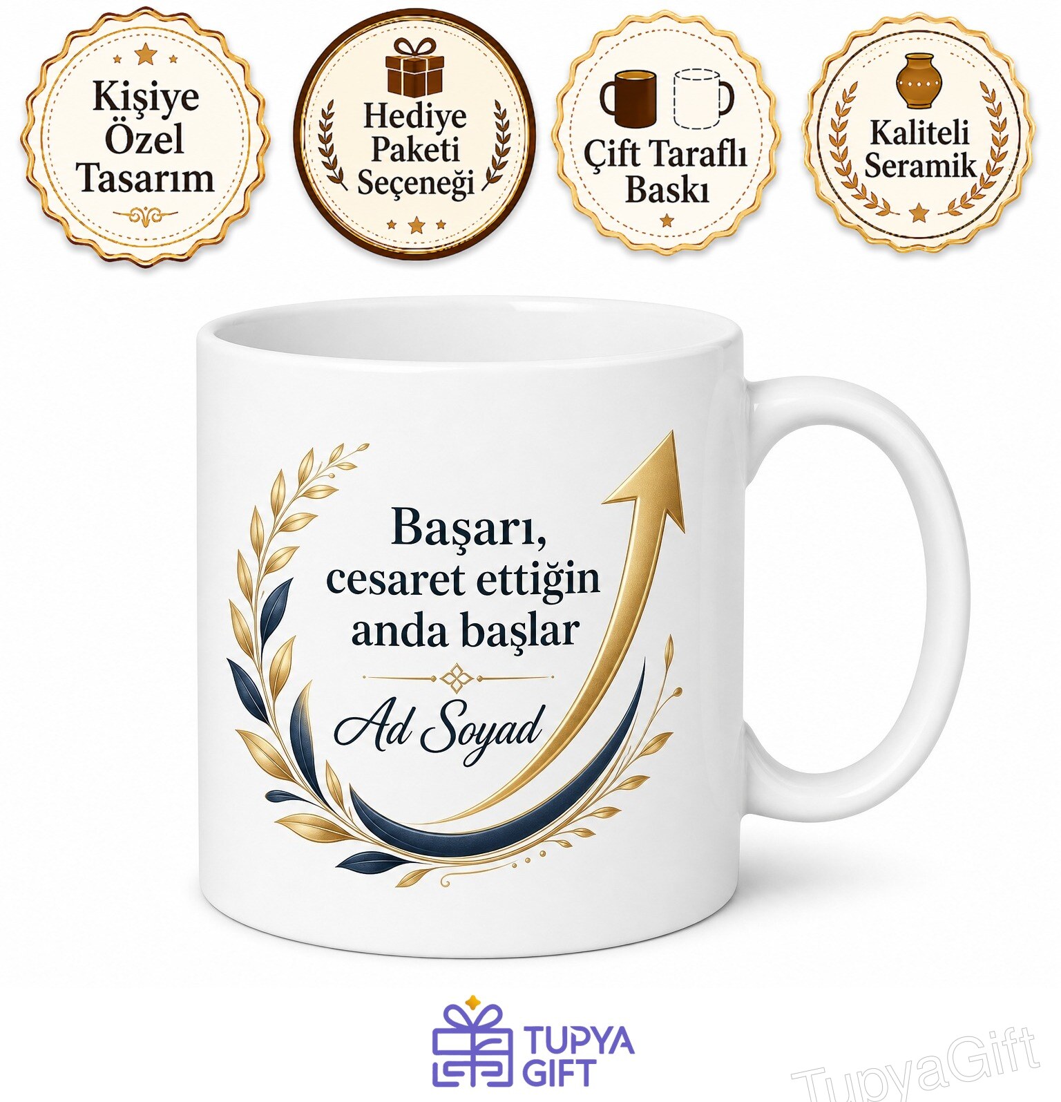 Kişisel Gelişim Semineri Katılımcılarına Başarı Motivasyon Liderlik Kupa Bardak Hediye