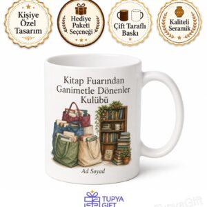 Kitap Fuarı Ganimetleri Torba Torba Kitap Kitaplık Kupa Bardak Hediye