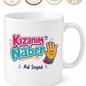 Kızanım Naber Yazılı Samimi Trakya Selamı Esprili Çay Kupası Hediye Bardak