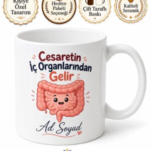 Kolonoskopi Yaptıranlara Bağırsak İncelemesi Sindirim Sistemi Kupa Bardak Hediye