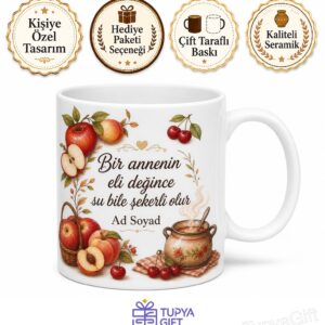 Komposto Kaynatan Annelere Meyve Suyu Şekerli Su Kupa Bardak Hediye