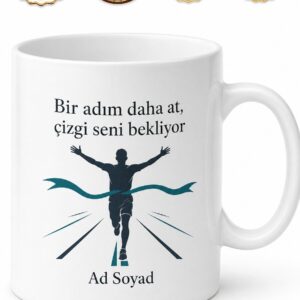 Koşu Bandı Ter Atanlara Maraton Başlangıcı Hediye Kupa Bardak Özel Tasarım