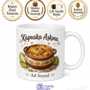 Lahana Yemeği Yiyenlere Kıymalı Kapuska Lahana Sarması Kış Yemeği Hediye Kupa Bardak