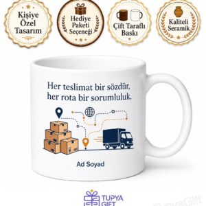 Lojistik Zincirinin Kahramanı Lojistik Uzmanı Kahve Kupası Hediye Bardak
