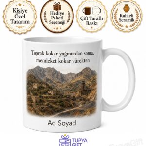 Mardin Mazıdağı Fosfat Madenleri Dağlık Arazi Yöresel Kültür Memleket Hasreti Kupa Bardak Hediye