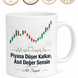 Menkul Kıymetler Brokerına Hisse Senedi Al Sat Emri Seans Sonu Stres Baskılı Kupa Hediye Bardak