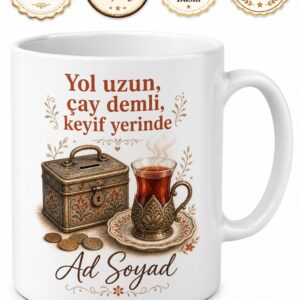 Minibüs Şoförüne Tiryaki Çay Kupası Bozuk Para Yanı Hediye Kupa Bardak