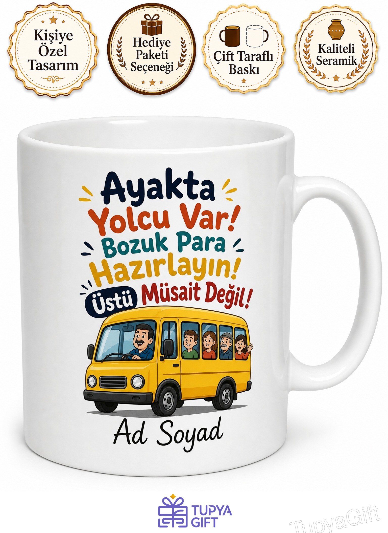 Minibüs Sürücüsü Minibüs Kültürü Ayakta Yolcu Bozuk Para Üstü Hediye Kupa Bardak