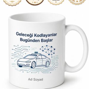 Mühendislik Otonom Araçlar Yapay Zeka Endüstri Kupa Bardak Hediye