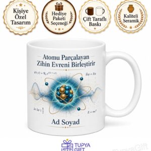 Nükleer Fizikçiye Hediye Atom Çekirdeği Kuantum Teorisi Radyasyon Fizik Laboratuvarı Kupa Bardak