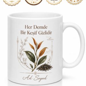Oolong Çayı İçenlere Egzotik Çay Kupa Bardak Özel Tasarım Hediye