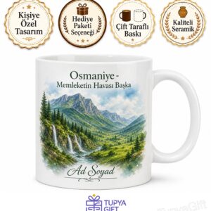 Osmaniye Bahçe Aslanlı Beli Dağ Manzarası Şelaleler Yayla Kupası Hediye