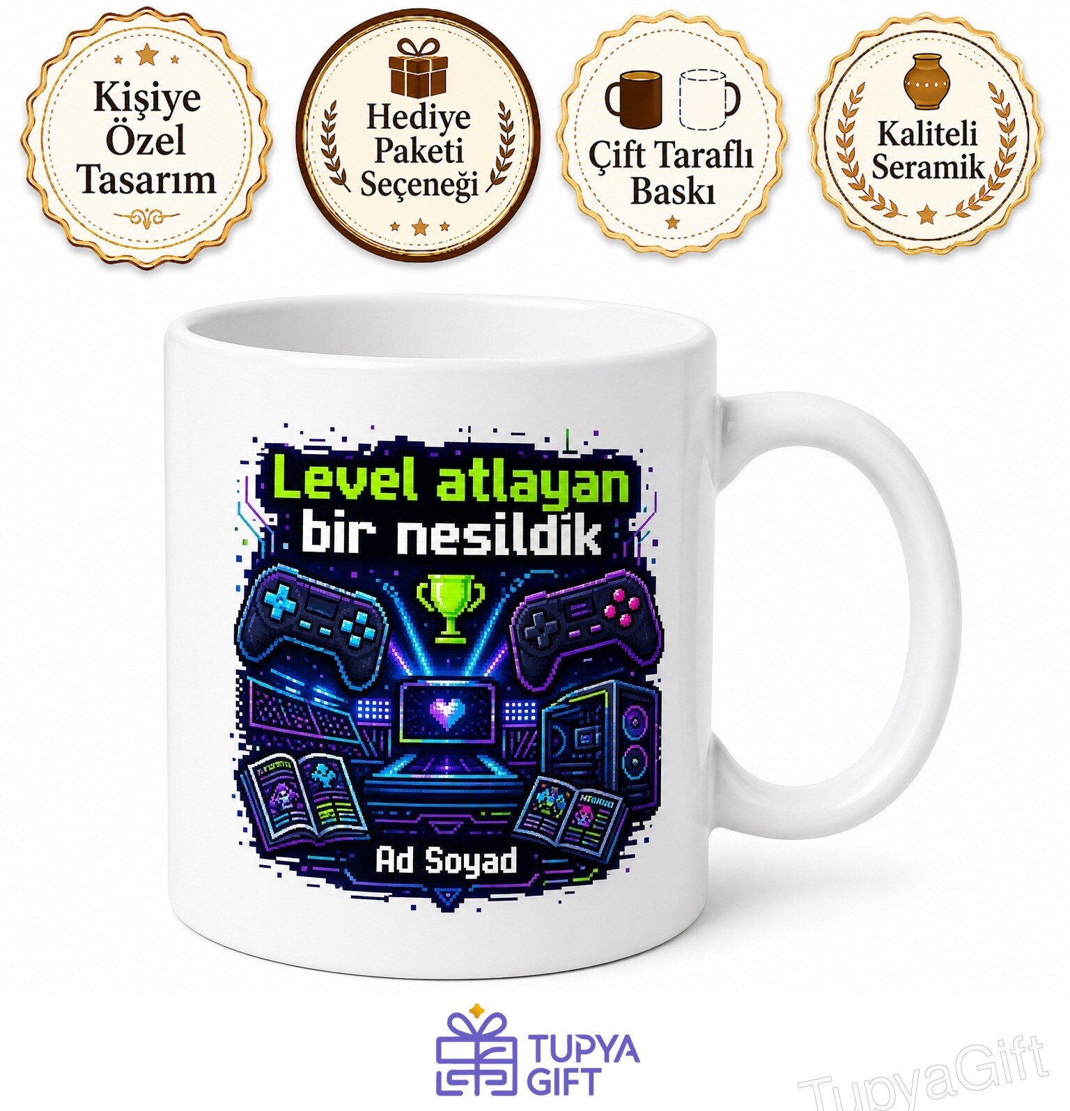 Oyun Dergileri PC Toplama Rehberi E-Spor Turnuvaları Retro Oyunlar Kupa Bardak Hediye