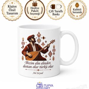 Pir Sultan Abdal Saz Çalan İsyankar Ruh Halk Edebiyatı Sivas Kupa Bardak Hediye