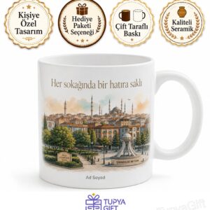 İstanbul Bahçelievler Milli Egemenlik Parkı Şirinevler Meydanı Şehir Hatırası Kupa Bardak Hediye