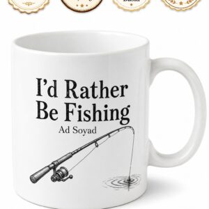 I'd Rather Be Fishing Yazılı Balık Tutmayı Tercih Ederim İngilizce Kupa Hediye